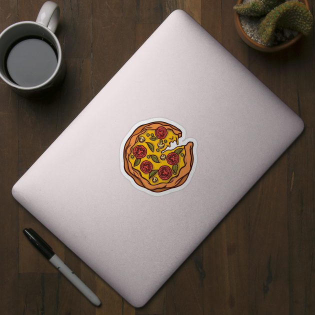 Cute Pizza Illustration by SLAG_Creative
